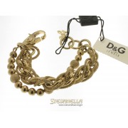 D&G bracciale Vintage acciaio dorato DJ0694 new